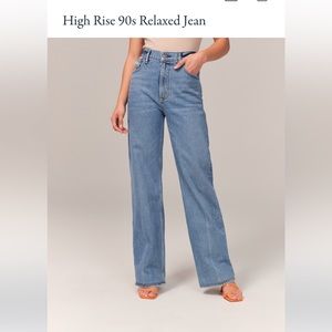 Abercrombie High Rise Relaxed 90s Jean